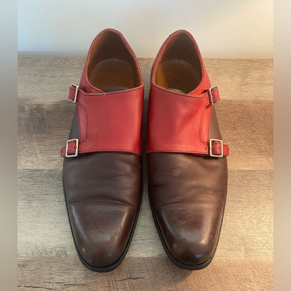 John Fluevog, 205 Pine Street, size 8, double monk strap, great shoes!